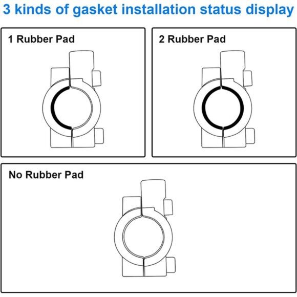 Bike Mirror 1 Pair, [New Version] HD Wide Angle Large Handlebar Rearview Mirror - Picture 6 of 7